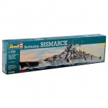 KIT PARA MONTAR REVELL NAVIO DE GUERRA ALEMÃO BISMARCK 1/700 295 PEÇAS REV 05098